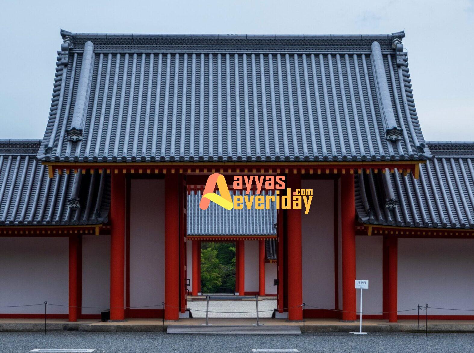 red and gray pagoda house